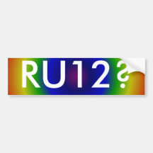 RU12? Autoaufkleber