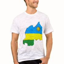 Ruanda-Flaggenkarte