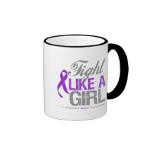 Ruban de lupus - combat comme une fille tasse à café