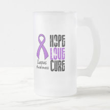 Ruban de traitement d'amour d'espoir de lupus tasse