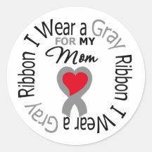 Ruban gris d'usage du diabète I pour ma maman Autocollants