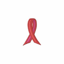 Ruban rose - conscience de cancer du sein polo brodé