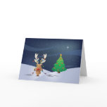 Rudolph-Weihnachtslicht-Karte
