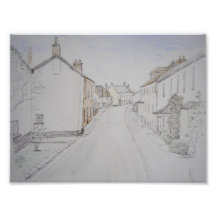 Rue antérieure Silverton, Exeter, R-U Photo Sur Toile