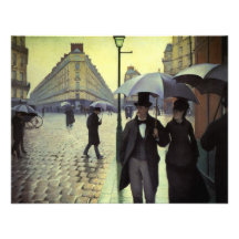 Rue de Paris, jour pluvieux par Gustave Caillebott Faire-parts