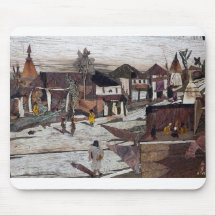 Rue de village dans le midi tapis de souris