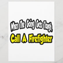Rufen Sie einen Feuerwehrmann an Flyerdruck