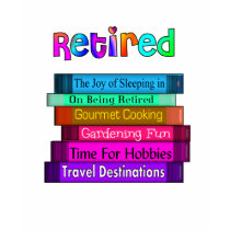Ruhestands-Geschenk-einzigartiger Stapel des Buch-