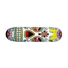 Rumpfstations-Zuckerschädel-Skatebrett Personalisierte Decks
