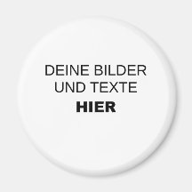 Runden Magnet komplett selbst gestalten Kühlschrankmagnet