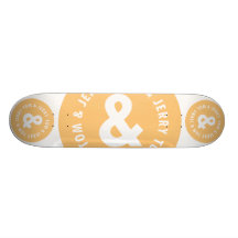 Rundes Logo 5 Toms und Jerry Personalisiertes Skateboard