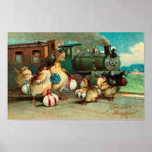 Russisches Vintages Ostern Plakate