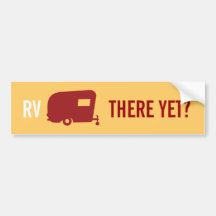RV dort schon? - Reise-Anhänger-Spaß Auto Sticker