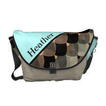 Sac à motifs de losanges cranté personnalisé de Ri Sacoches