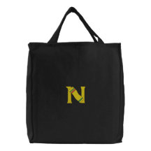 Sac brodé par monogramme de serviette de plage de 