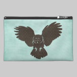 Sac d'accessoire de voyage de silhouette de hibou sacs baguettes