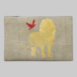 Sac d'accessoire de voyage de silhouette de lion d sacs baguettes
