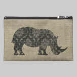 Sac d'accessoire de voyage de silhouette de rhinoc sacs baguettes