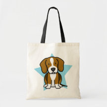 Sac fourre-tout à beagle d'étoile de Kawaii