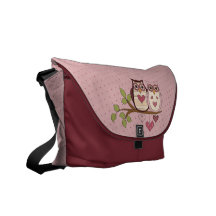 Sac messenger rose à Sweethoots de hibou Sacoche