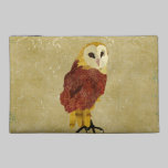 Sac rouge d'or d'accessoire de voyage de hibou sacs baguettes