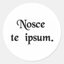 Sachez thyself. autocollants ronds