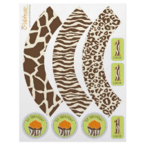 Safari-Junge ODER Kuchen-Verpackung 1 Individuelle Flyer