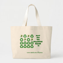 Sagen Sie NOto plasticbags!!! , www.zazzle.com/KLa Leinentaschen