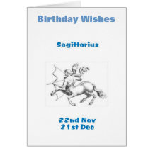 SAGITTARIUS GREETING CARD