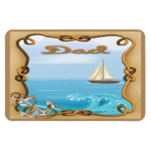 Sailboat Father's Day Flexible Magnets