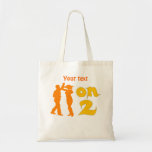Salsa auf zwei tanzenden Silhouetten kundengerecht Tasche