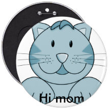 Salut maman badge avec épingle