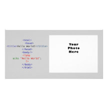 Salutation de PHP de geek Photocarte