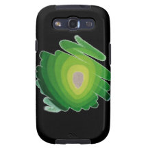 Samsung-Galaxie-KastenS3 Vibe-Immergrün auf Schwar Samsung Galaxy SIII Hüllen