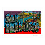 San Francisco, scènes de lettre de CaliforniaLarge Cartes Postales
