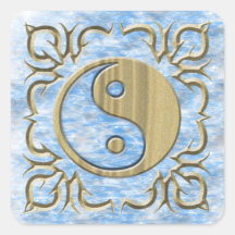 Sand u. Wasser Yin Yang Sticker