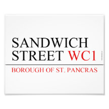 Sandwich-Straße Photo Drucke