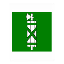 Sankt Gallen Flagge Postkarte