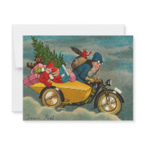 Sankt reitet ein Motorrad - Weihnachten