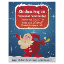 Sankt-Weihnachtsprogramm-Flyer