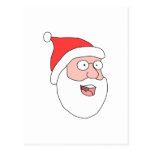 Santa heureuse carte postale