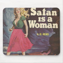 satan est une femme ! tapis de souris