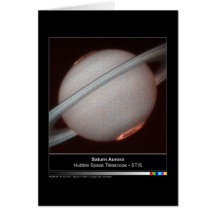 Saturn-Aurora Hubble Teleskop-Foto Karten