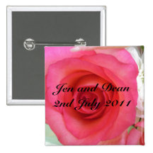 Sauvez la fleur de date badges