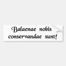Sauvez les baleines ! adhésifs pour voiture