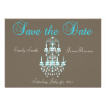 Sauvez l'invitation de lustre de date