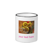 Save the Date Schablonen-Text-Becher Tasse