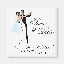 Save the Date - Tanzen-Braut und Bräutigam Magnete