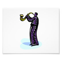 Sax-Spieler-Stylized lila Version Fotografie