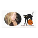 Scardy Katzen-Halloween-Foto-Karte Fotokarten